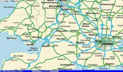 Datchworth, Cambridge, Wotton, Sawston (yellow dots)