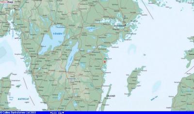 Southeastern Sweden (Tryserum at red dot)