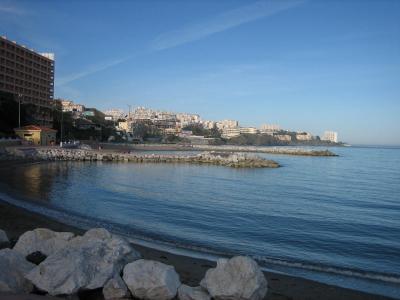 Playa bonita in evening sun
