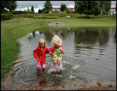 Are your boots also leaking???  Vxj Sweden after heavy rain