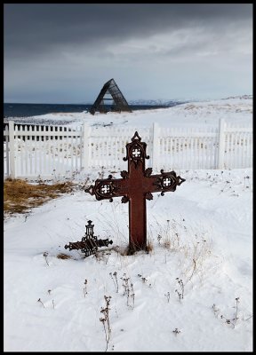 The old graveyard behind Nesseby church