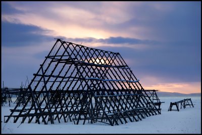 Construction for drying fish