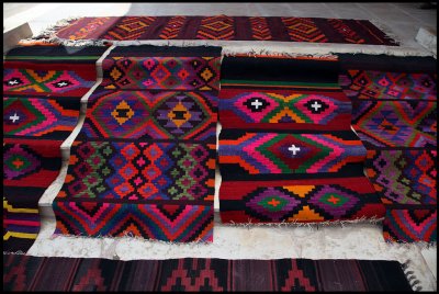 Locally made carpets i Palmyra