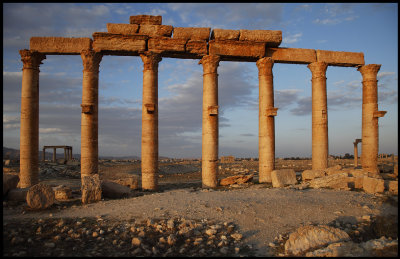 2000 yers old - The old ruins in Palmyra in evening light
