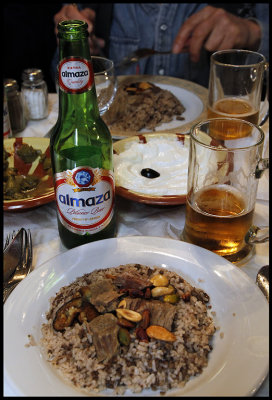 Syrian food enjoyed with Lebanese bear - a nice memory