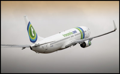 Transavia taking off from Fuerteventura