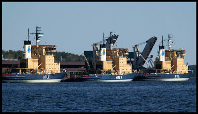 Swedish ice-breakers in Lule harbour