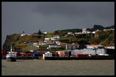 Low pressure at Lajes des Flores harbour