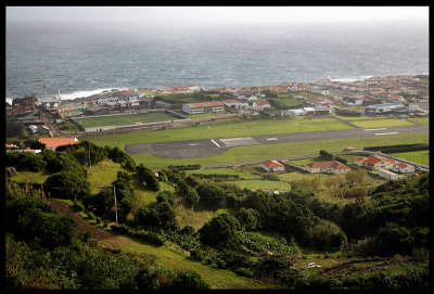Airfield in small town Santa Cruz