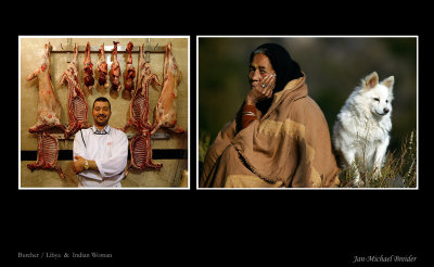Libyan Butcher & Indian woman