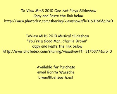 MHS 2010 Musical