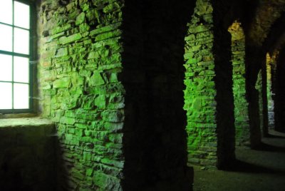 ancient castle hallway (dark cellar)