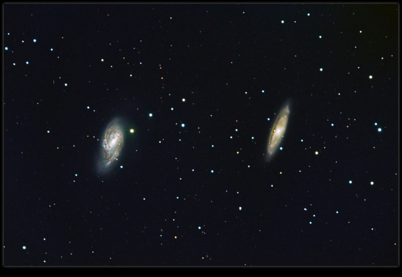 M65 & M66 Spiral Galaxies