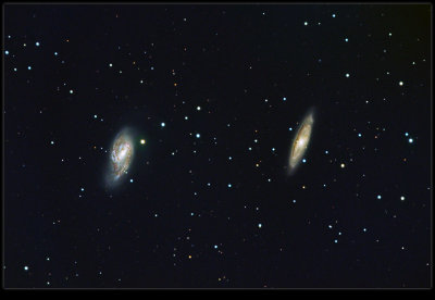 M65 & M66 Spiral Galaxies