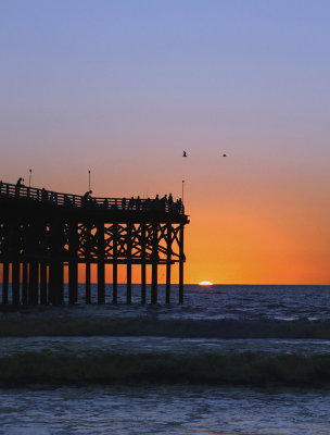 San Diego Coast at Sunset