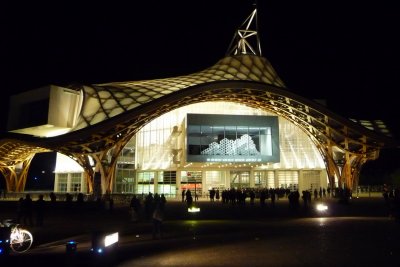 Night view of the museum