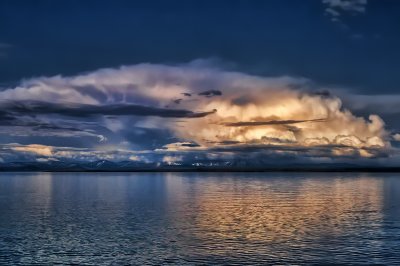 2173 Clouds Over Yellowstone Lake