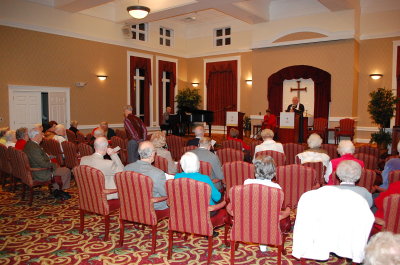 A very nice chapel service Sunday nights