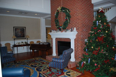 Fireside room in entrance hall