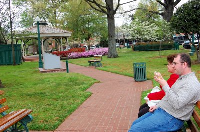 ice cream in the Collierville Park