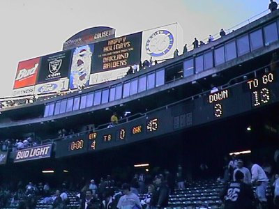 Buccaneers at Raiders 12/19/99