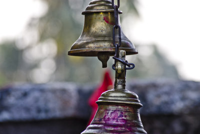 Bells at one of Indias four Yogini temples