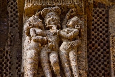 Lots of sex on this temple. 12th century Orissans knew how to live.