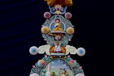 Decorations around the temple