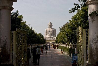 The giant Buddha statue just outside town