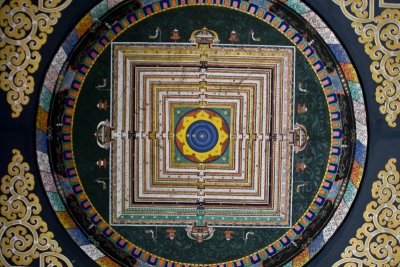 Ceiling decoration, Tibetan temple