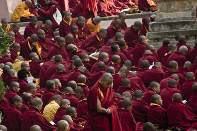 Lots and lots of monks. More than I saw in Lhasa.