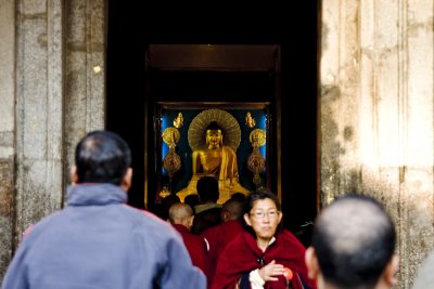 Inside the temple