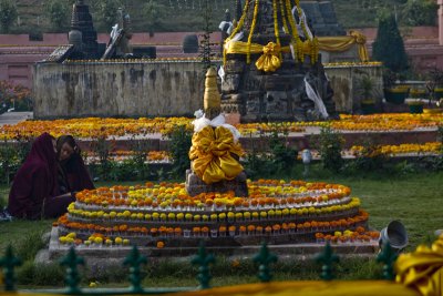 They had so garlanded the place. It was amazingly beautiful