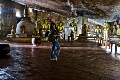 In the cave temple