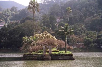 Little island in Kandy lake.