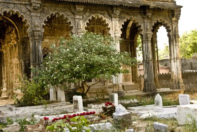 A different group of tombs.