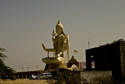 A massive Shiva, just outside of town
