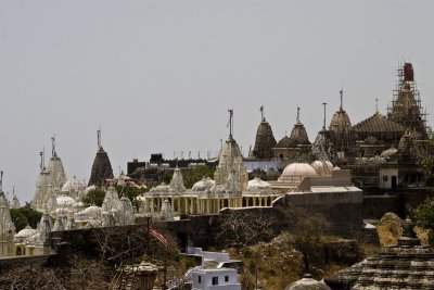 Several of the larger temples