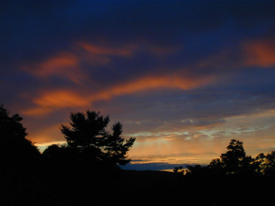 Sunset from porch - June 2006