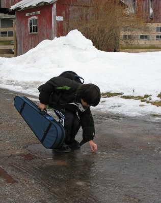 Playing with the ice ...