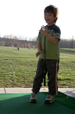 Fun at the golf range