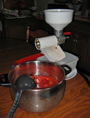 Processing tomatoes.....