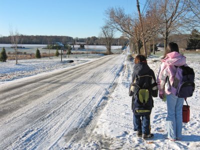 Waiting for the bus