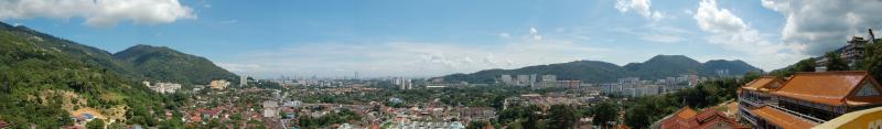 Panoramic View taken from Kek Lok Si Temple (Penang Island, Malaysia)