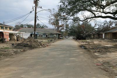 This house was floated right off of the foundation