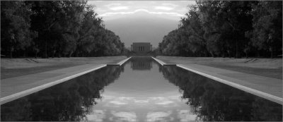Lincoln Memorial in a Black & White World