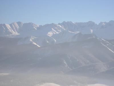 Panorama of Tatra Mountains - view from Gubawka hill