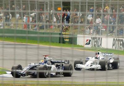 Williams - Mark Webber with a BMW Sauber