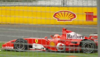 Ferrari - Michael Schumacher makes a mistake