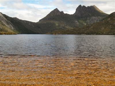 Dove Lake with Cradle Mt in background